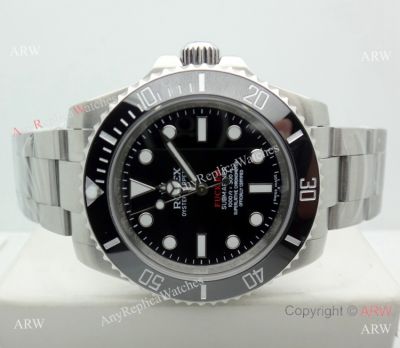 Replica Stainless Steel Ceramic Bezel Rolex Submariner FUCK EM Watch 40mm